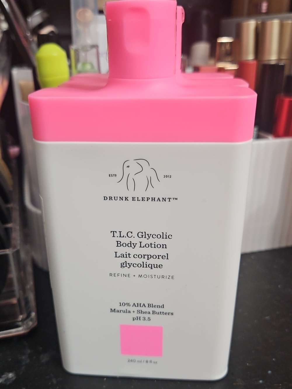 Drunk Elephant T.L.C. Glycolic Body Lotion - Pink/White